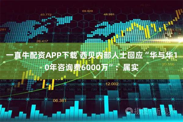 一直牛配资APP下载 西贝内部人士回应“华与华10年咨询费6000万”：属实